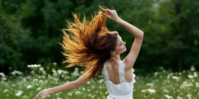 lady dancing in the wind