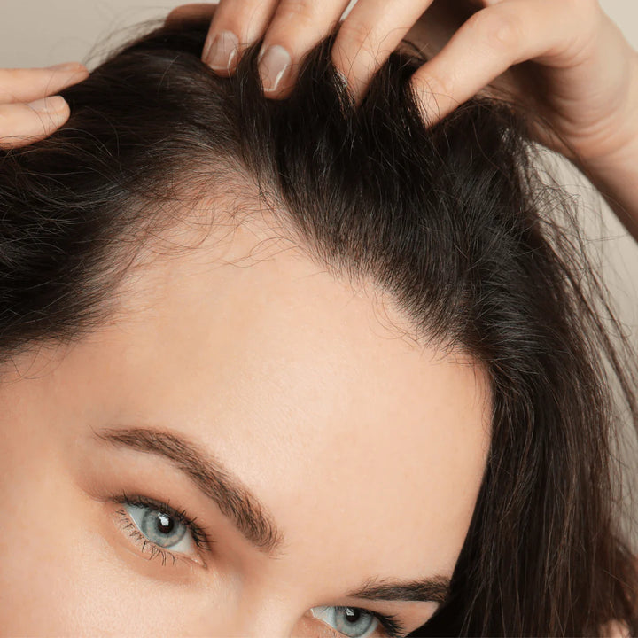 close up of ladies front view of her hair