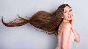 lady with long brown hair