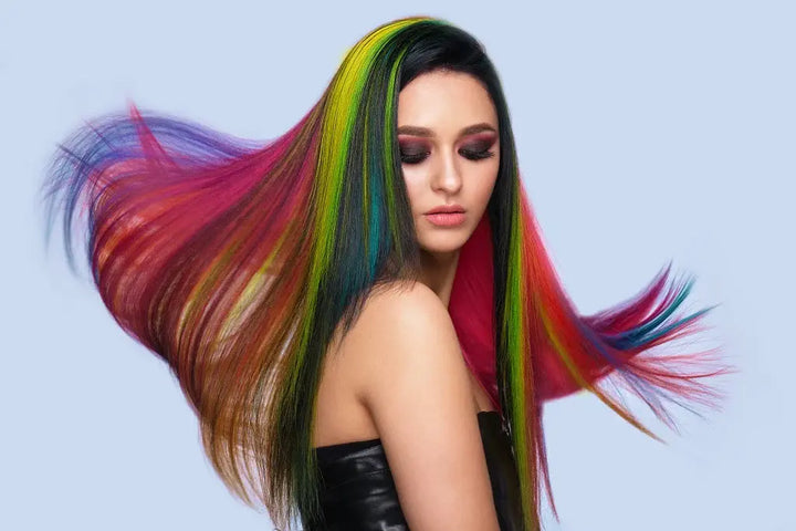 colourful hair girl